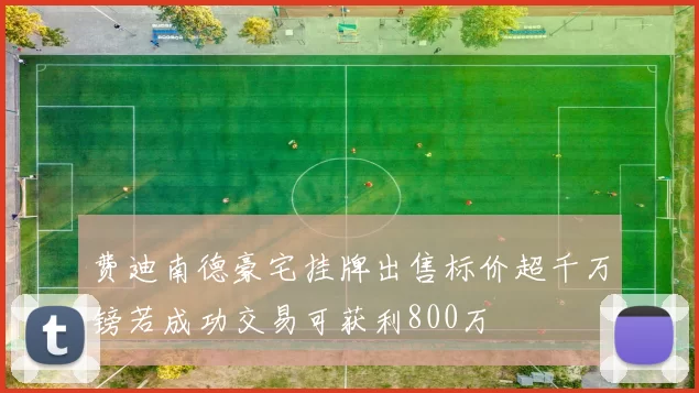 费迪南德豪宅挂牌出售标价超千万镑若成功交易可获利800万